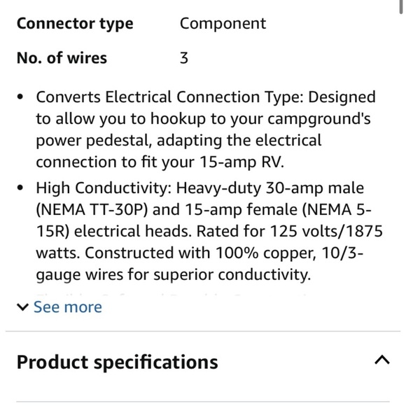RV / camping Electrical Adapter - Picture 8 of 16